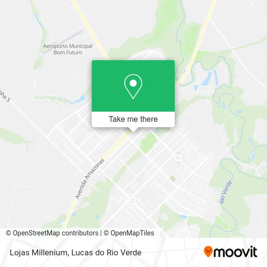 Lojas Millenium map