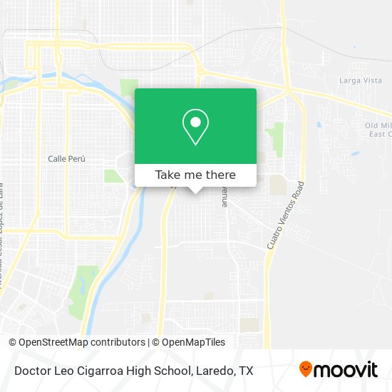 Doctor Leo Cigarroa High School map