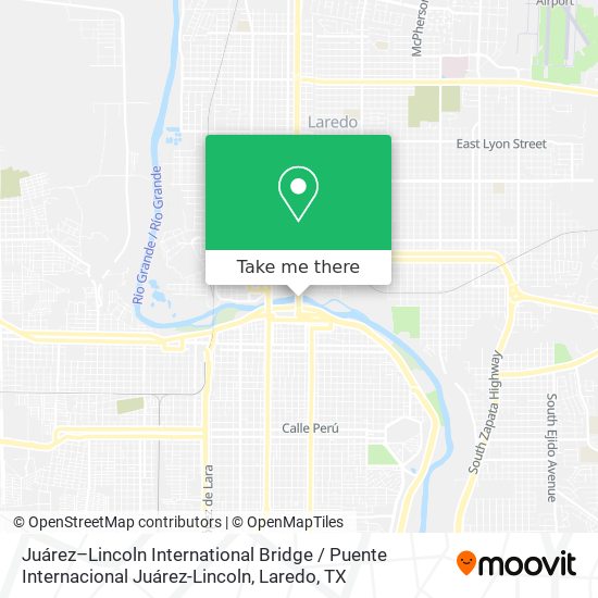 Juárez–Lincoln International Bridge / Puente Internacional Juárez-Lincoln map