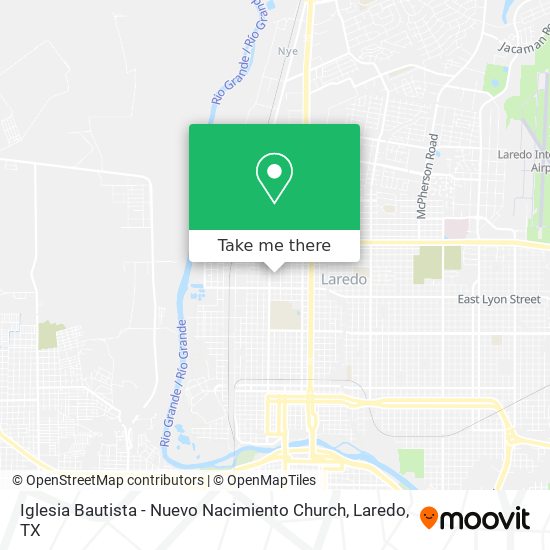 Mapa de Iglesia Bautista - Nuevo Nacimiento Church