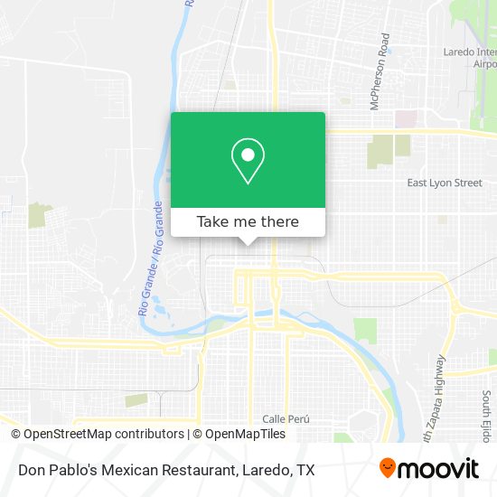 Mapa de Don Pablo's Mexican Restaurant