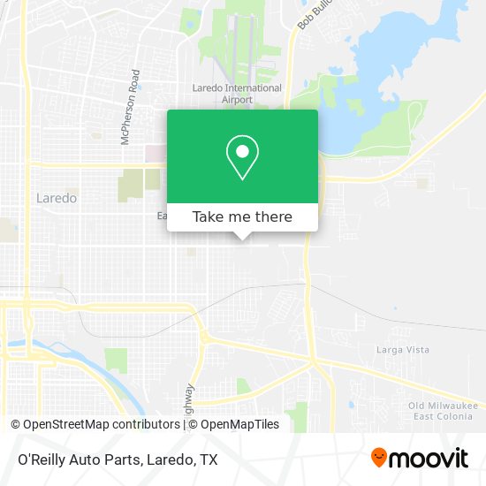 O'Reilly Auto Parts map