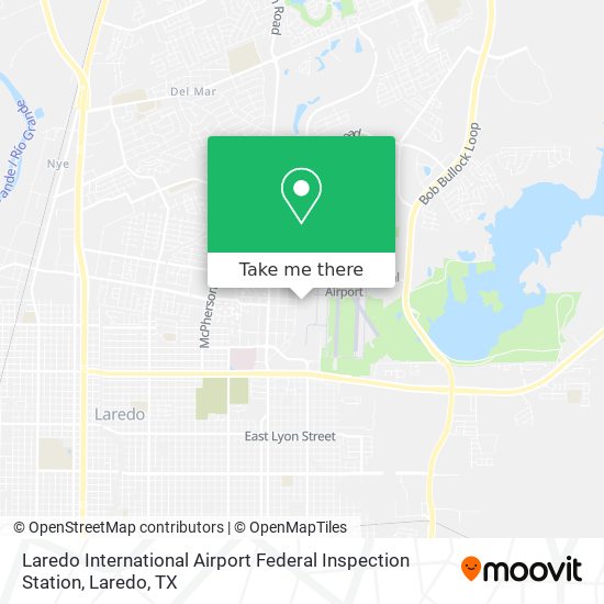 Laredo International Airport Federal Inspection Station map