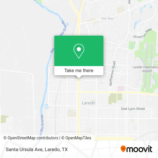 Santa Ursula Ave map