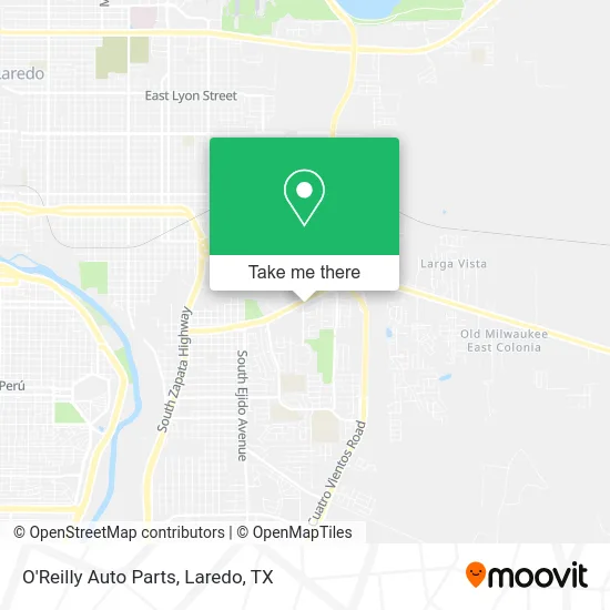 O'Reilly Auto Parts map