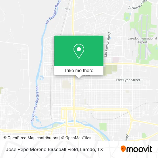 Jose Pepe Moreno Baseball Field map