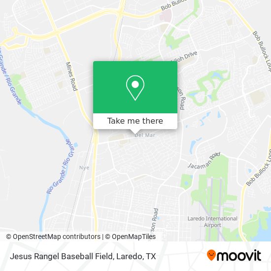 Jesus Rangel Baseball Field map
