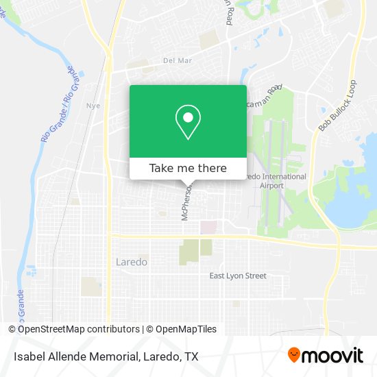 Isabel Allende Memorial map