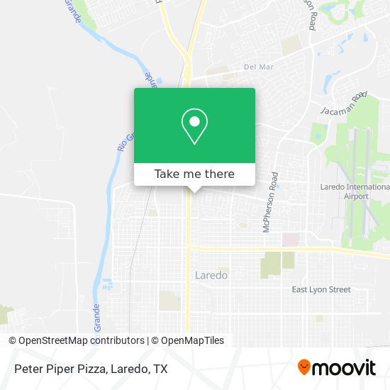 Peter Piper Pizza map