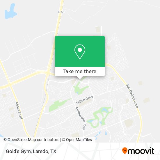 Gold's Gym map