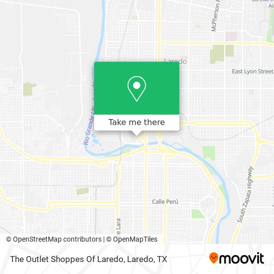 The Outlet Shoppes Of Laredo map