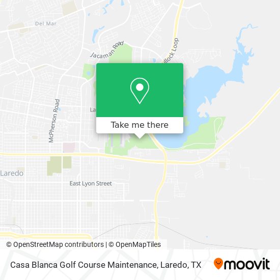 Casa Blanca Golf Course Maintenance map