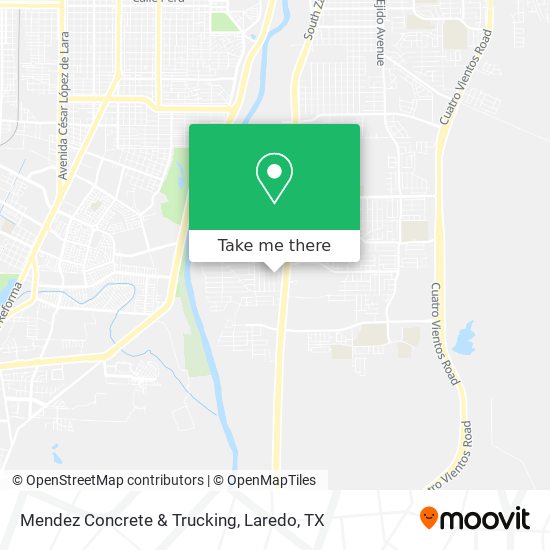 Mendez Concrete & Trucking map