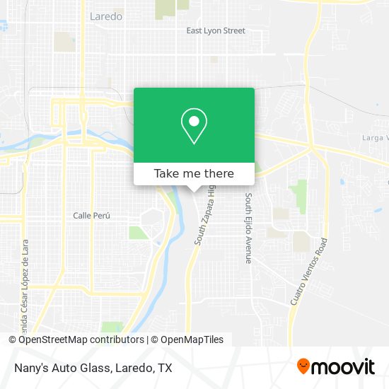 Nany's Auto Glass map