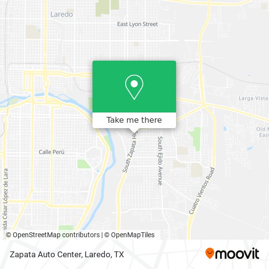 Zapata Auto Center map