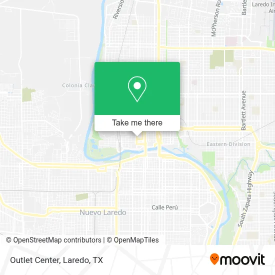 Centro Outlet map