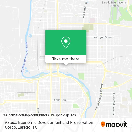 Azteca Economic Development and Preservation Corpo map