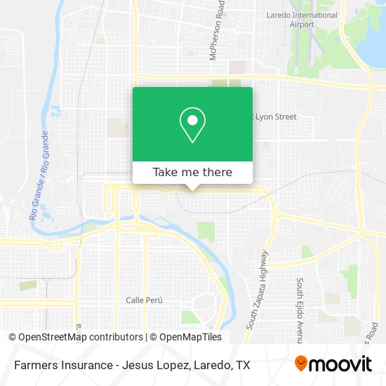 Farmers Insurance - Jesus Lopez map