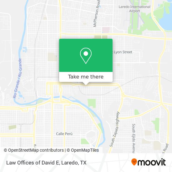 Law Offices of David E map