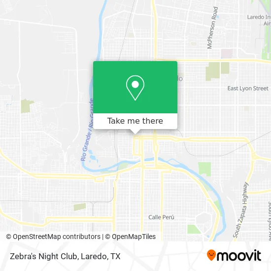 Zebra's Night Club map