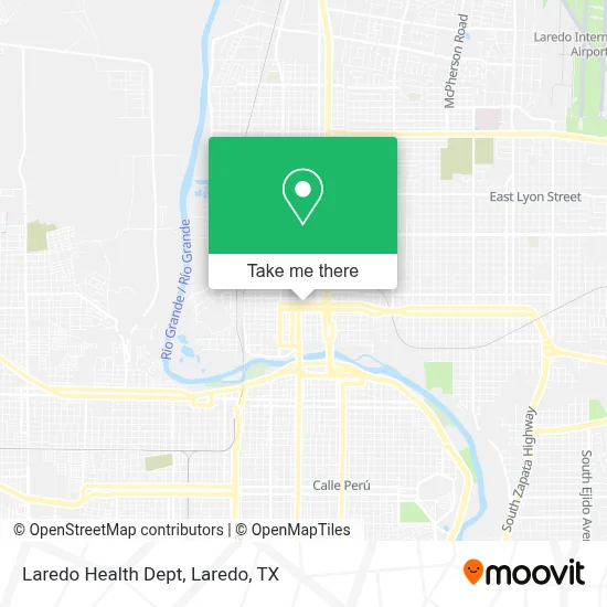 Laredo Health Dept map
