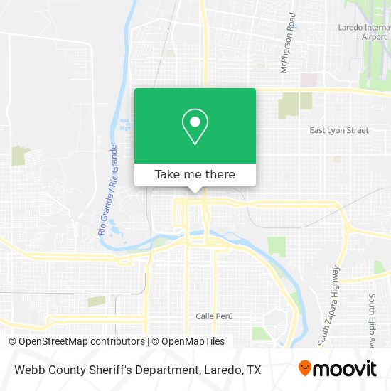 Webb County Sheriff's Department map