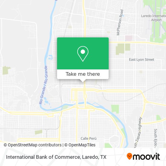 Mapa de International Bank of Commerce