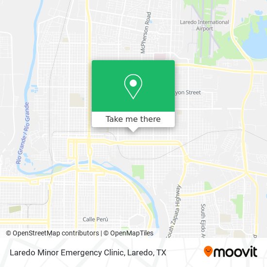 Laredo Minor Emergency Clinic map