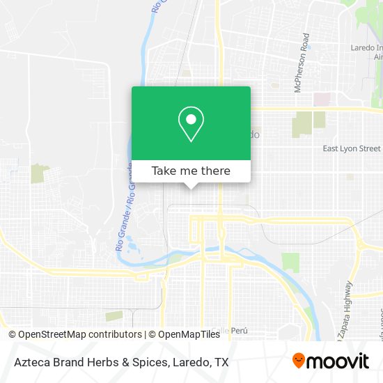 Azteca Brand Herbs & Spices map