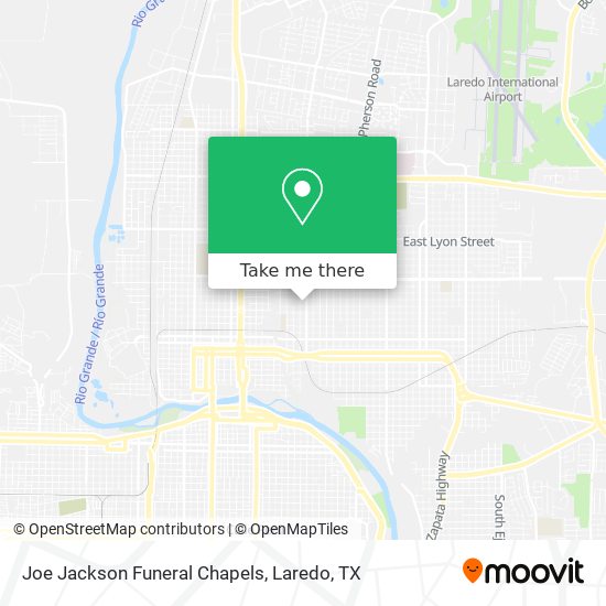 Joe Jackson Funeral Chapels map