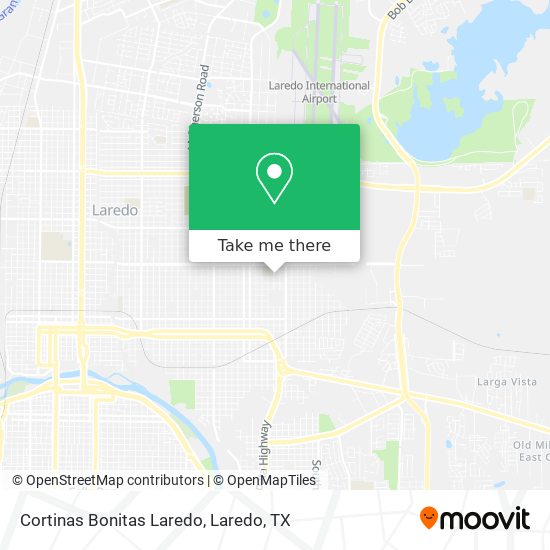 Cortinas Bonitas Laredo map