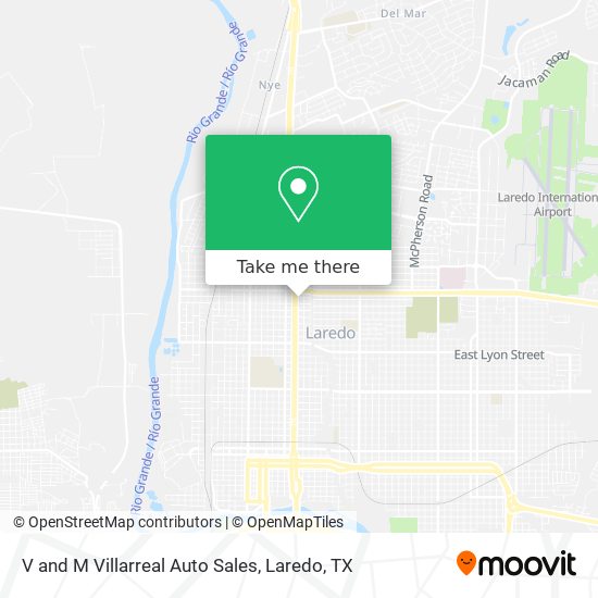 V and M Villarreal Auto Sales map