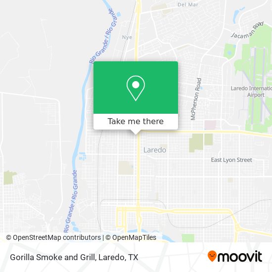 Gorilla Smoke and Grill map