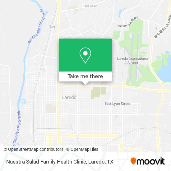 Mapa de Nuestra Salud Family Health Clinic