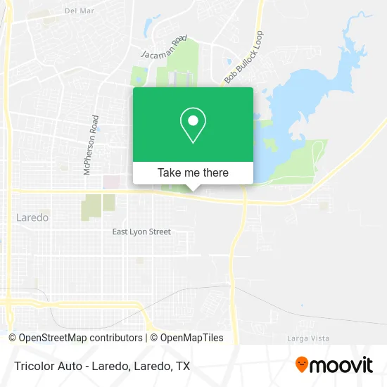 Tricolor Auto - Laredo map