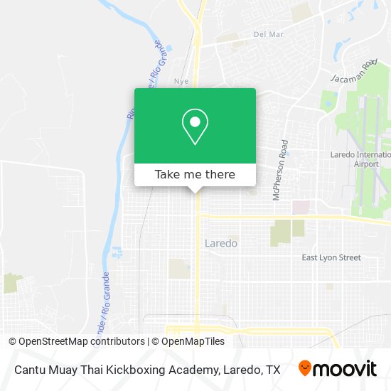 Mapa de Cantu Muay Thai Kickboxing Academy