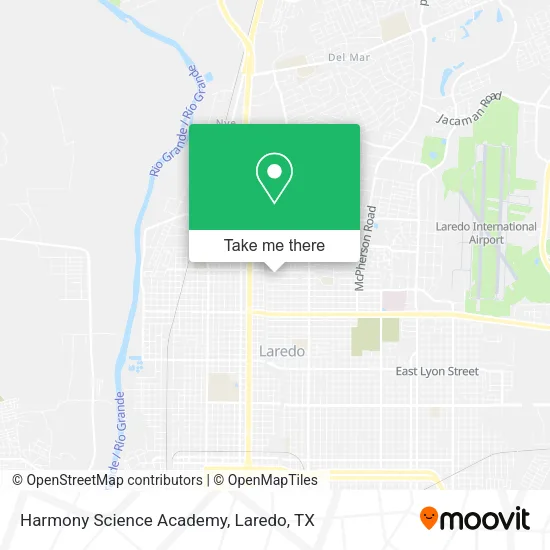 Mapa de Harmony Science Academy