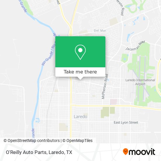 O'Reilly Auto Parts map