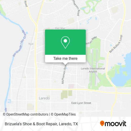 Brizuela's Shoe & Boot Repair map