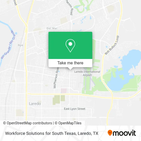 Workforce Solutions for South Texas map