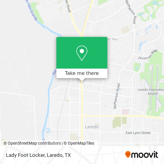 Lady Foot Locker map