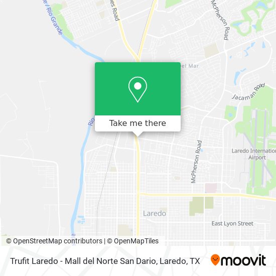 Trufit Laredo - Mall del Norte San Dario map