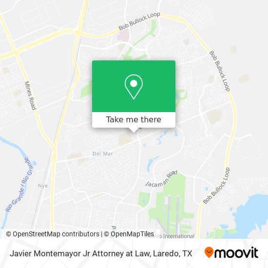 Javier Montemayor Jr Attorney at Law map