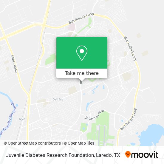 Mapa de Juvenile Diabetes Research Foundation