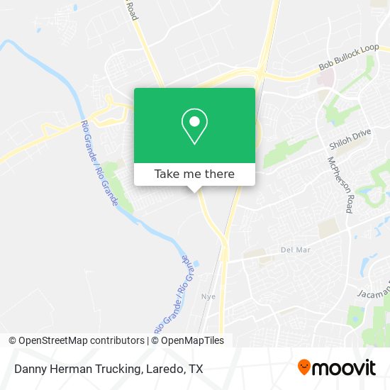 Danny Herman Trucking map