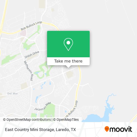 East Country Mini Storage map
