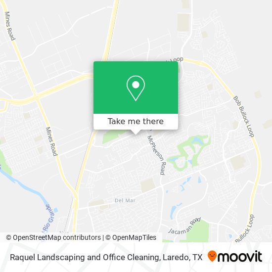 Raquel Landscaping and Office Cleaning map