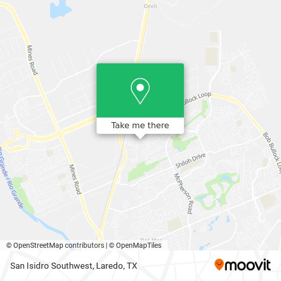 San Isidro Southwest map
