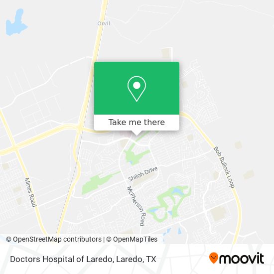 Doctors Hospital of Laredo map