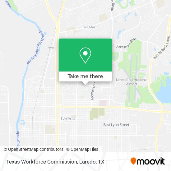 Texas Workforce Commission map